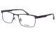 Monture De Lunettes Flexon E1035 033 Pour Hommes En Gunmetal, Pleine Monture, Forme Rectangle 52mm