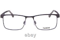 Monture de lunettes Flexon E1035 033 pour hommes en gunmetal, pleine monture, forme rectangle 52mm