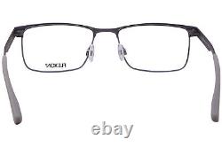 Monture de lunettes Flexon E1035 033 pour hommes en gunmetal, pleine monture, forme rectangle 52mm