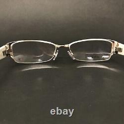 Monture de lunettes Gucci GG 2910 C6C en ivoire argenté, forme œil de chat, monture complète, 52-17-135