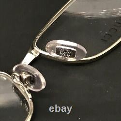 Monture de lunettes Gucci GG 2910 C6C en ivoire argenté, forme œil de chat, monture complète, 52-17-135