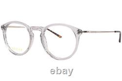 Monture de lunettes Gucci GG1710O 003 pour homme, gris transparent/argent, plein cadre, 48mm