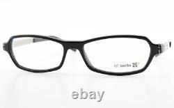 Monture de lunettes Ic! Berlin modèle Bertholde breveté carrée noire argentée vers 2006