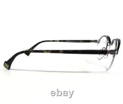 Monture de lunettes J. F. Rey JF2879 0200 bleu argent rond demi-cerclé 48-21-148