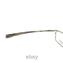 Monture de lunettes Kio Yamato KT-248 gris argent rectangulaire à bord complet 54-17-131