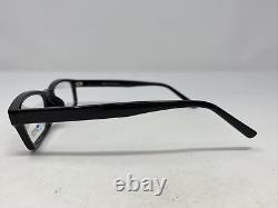 Monture de lunettes Lantis Optical L7007 BLK 55-17-145 en plastique noir à monture pleine A869