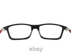 Monture de lunettes Oakley Pitchman OX8050-1555 Noir encre Argent Rouge 55-18-140