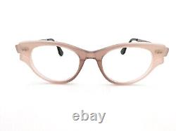 Monture de lunettes Rapp Glennie en titane, forme de chat rose argent brossé I529