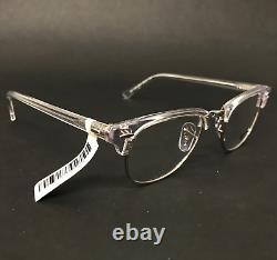 Monture de lunettes Ray-Ban RB5154 2001 argent transparent carré à bord complet 49-21-140