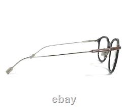 Monture de lunettes Rimowa RW50001U 001 noire et argentée, ronde, cerclée complète, 50-23-150