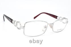 Monture de lunettes Salvatore Ferragamo 1799-B 511 Argent pour femmes Nouveau 5216 130#3614
