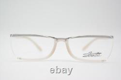 Monture de lunettes Silhouette SPX 1525 Transparent Argent demi-cerclée Neuve