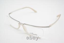 Monture de lunettes Silhouette SPX 1525 Transparent Argent demi-cerclée Neuve