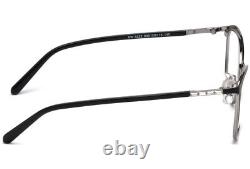 Monture de lunettes Swarovski SW5222 en métal noir mat et argenté 005, dimensions 53-16-140, modèle SK5222.
