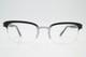 Monture De Lunettes Tinpal Sans Bord Noir En Argent Demi-rimel Neuve