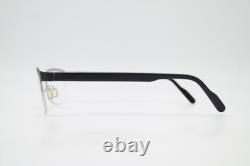 Monture de lunettes Tinpal sans bord noir en argent demi-rimel neuve
