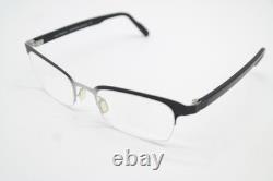 Monture de lunettes Tinpal sans bord noir en argent demi-rimel neuve