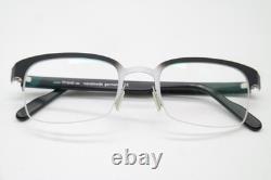 Monture de lunettes Tinpal sans bord noir en argent demi-rimel neuve
