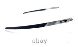 Monture de lunettes de soleil Oakley OO8055-0356 demi-cerclées enveloppantes gris argenté transparent 56-17 136