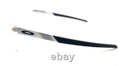 Monture de lunettes de soleil Oakley OO8055-0356 demi-cerclées enveloppantes gris argenté transparent 56-17 136