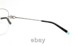 Monture de lunettes de soleil Tiffany demi-contour TF3082 en argent brillant avec étui