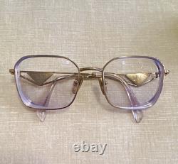 Monture de lunettes de vue PRADA pour femme, argentée, rectangulaire et cerclée, en métal/plastique, coloris uni