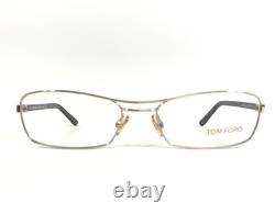 Monture de lunettes de vue Tom Ford TF5024 751 noire et argentée, rectangulaire à cerclage métallique 52-16-130 Monture de lunettes de vue Tom Ford TF5024 751 noire et argentée, rectangulaire à cerclage métallique 52-16-130