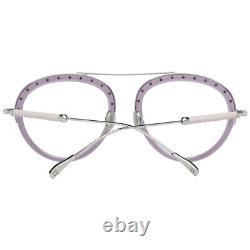 Monture de lunettes de vue aviateur Tod's TO 5211 072 en plastique violet et argenté, taille 52-21-140.