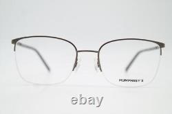Monture de lunettes demi-cerclée Humphreys 582376 argentée, orange et grise, neuve