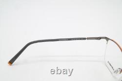 Monture de lunettes demi-cerclée Humphreys 582376 argentée, orange et grise, neuve Monture de lunettes demi-cerclée Humphreys 582376 argentée, orange et grise, neuve