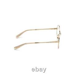 Monture de lunettes en métal ronde dorée Swarovski SK5364 028 52-20-140 SK 5364