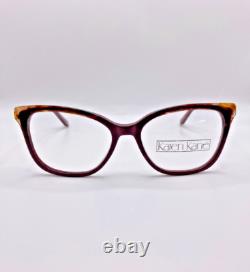 Monture de lunettes en plastique Karen Kane Loquat Wine Silver Cat Eye 53-16-140