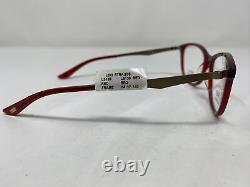 Monture de lunettes en plastique pleine, rouge et argent, Levi's LS139 RED 54-17-140 FG63.
