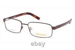 Monture de lunettes optiques en métal marron foncé Timberland TB1527 048 53-17-140 TB AB