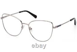 Monture de lunettes optiques en plastique argenté GANT GA4141 014, forme œil de chat, dimensions 56-17-140, modèle 4141.