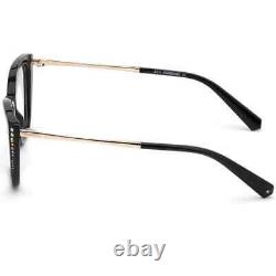 Monture de lunettes optiques en plastique noir Swarovski SK 5366 001 Cat Eye 52-15-140
