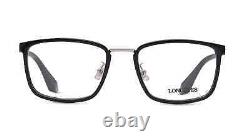 Monture de lunettes optiques en plastique noir et argent Longines LG5018-H 01A, 54-20-145