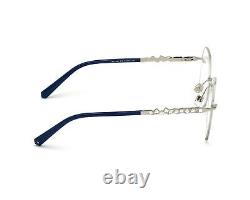 Monture de lunettes optiques sans monture en métal argenté Swarovski SK 5345 016, 54-15-140 RX