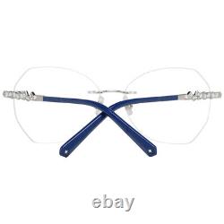 Monture de lunettes optiques sans monture en métal argenté Swarovski SK 5345 016, 54-15-140 RX