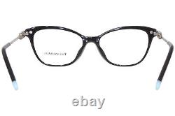 Monture de lunettes pour femmes Tiffany & Co. TF2219B 8001 Noir/Argent Pleine monture 52mm