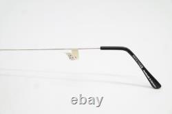 Monture de lunettes vintage HERRMANN 819 657 demi-cerclée verte et argentée, neuve de stock ancien (NOS)