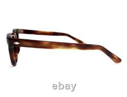 Monture de lunettes vintage œil-de-chat, écaille polie et argent, cerclage complet 44-20-130