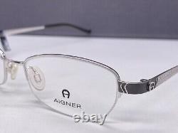 Montures de lunettes Aigner pour femme en argent Rectangulaires Ovales Demi-cerclées Tian A 1022 Np