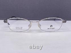 Montures de lunettes Aigner pour femme en argent Rectangulaires Ovales Demi-cerclées Tian A 1022 Np