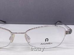 Montures de lunettes Aigner pour femme en argent Rectangulaires Ovales Demi-cerclées Tian A 1022 Np