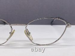 Montures de lunettes Alain Mikli Oval Cat Eye en chrome gris 2670 à bord complet