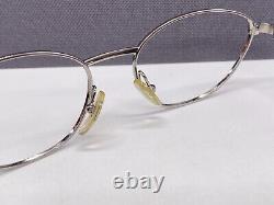 Montures de lunettes Alain Mikli Oval Cat Eye en chrome gris 2670 à bord complet