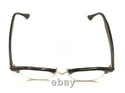 Montures de lunettes ArtCraft Vintage Noir Argent Cat Eye 46-20 140 USA Femmes