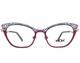 Montures De Lunettes Boz Frisson 7082 Violet Rose Argent &oelig;il-de-chat 51-18-140