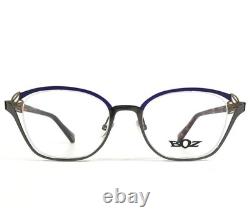 Montures de lunettes BOZ GIZELLE 7005 Violet Argent Œil de chat Monture intégrale 49-18-140